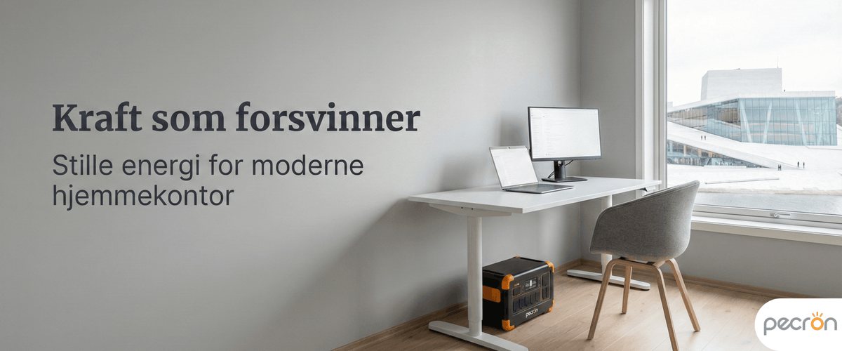 Pecron E1000 på hjemmekontoret