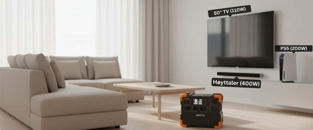 Pecron E1500 i stua