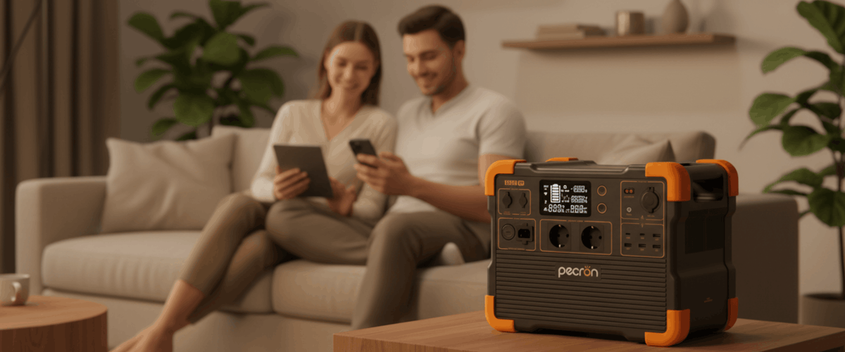 Pecron E1500LFP som nødstrøm i hjemmet