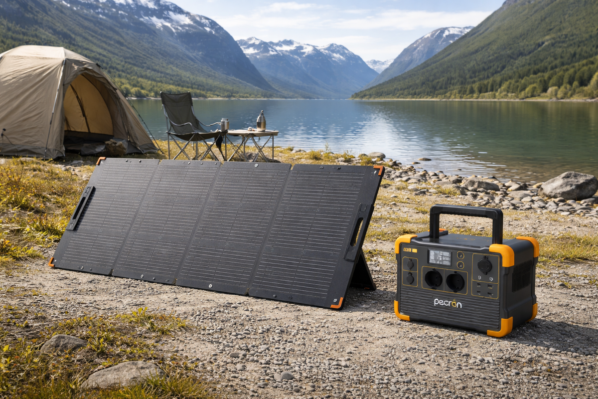 Pecron PV200 i teltleiren