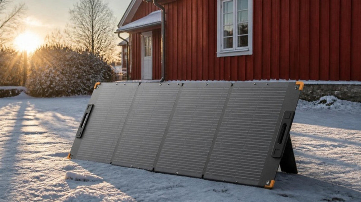 Solcellepanel om vinteren: Hvor mye lader det strømstasjonen?