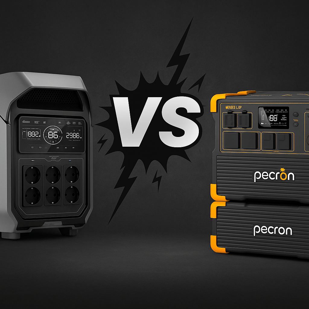 EcoFlow Delta Pro 3 vs Pecron E3600LFP - PECRON.NO