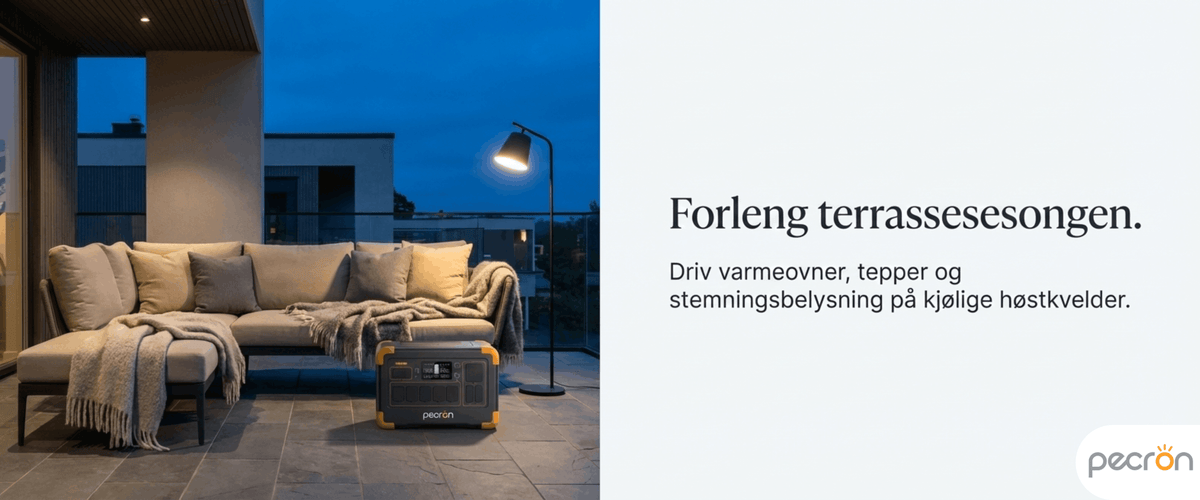 Pecron E1000 i hjemmet