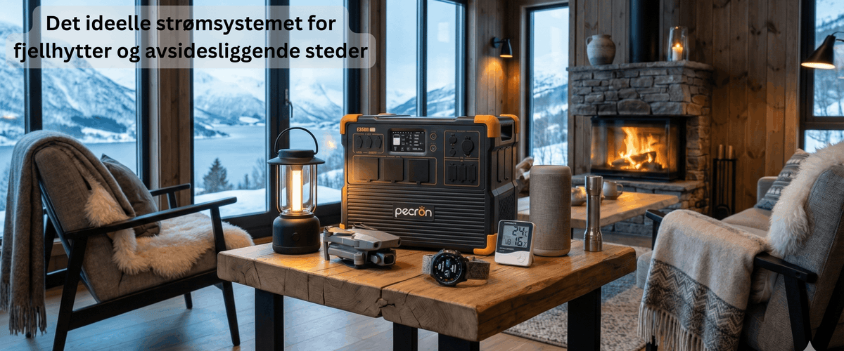 Pecron E3600LFP på hytta