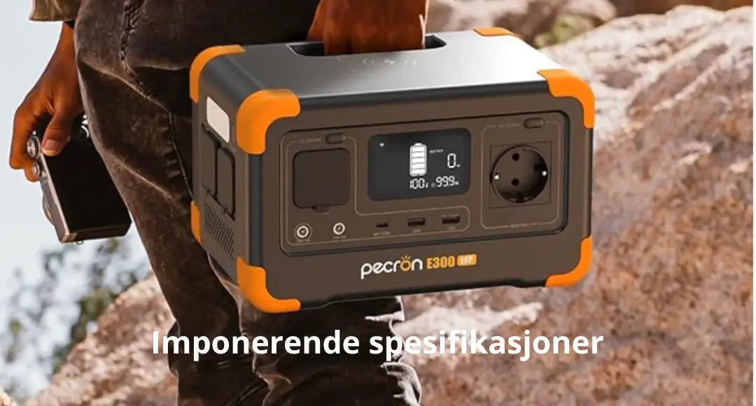 Pecron E300LFP - Kompakt og lett kraftstasjon for tur og fritid.