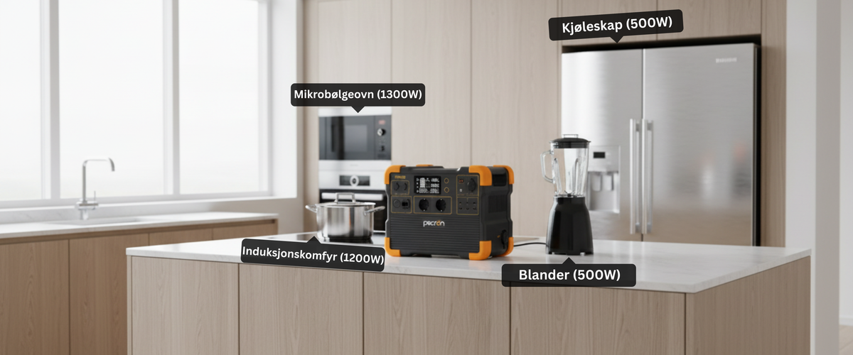 Pecron E1500 på kjøkkenet