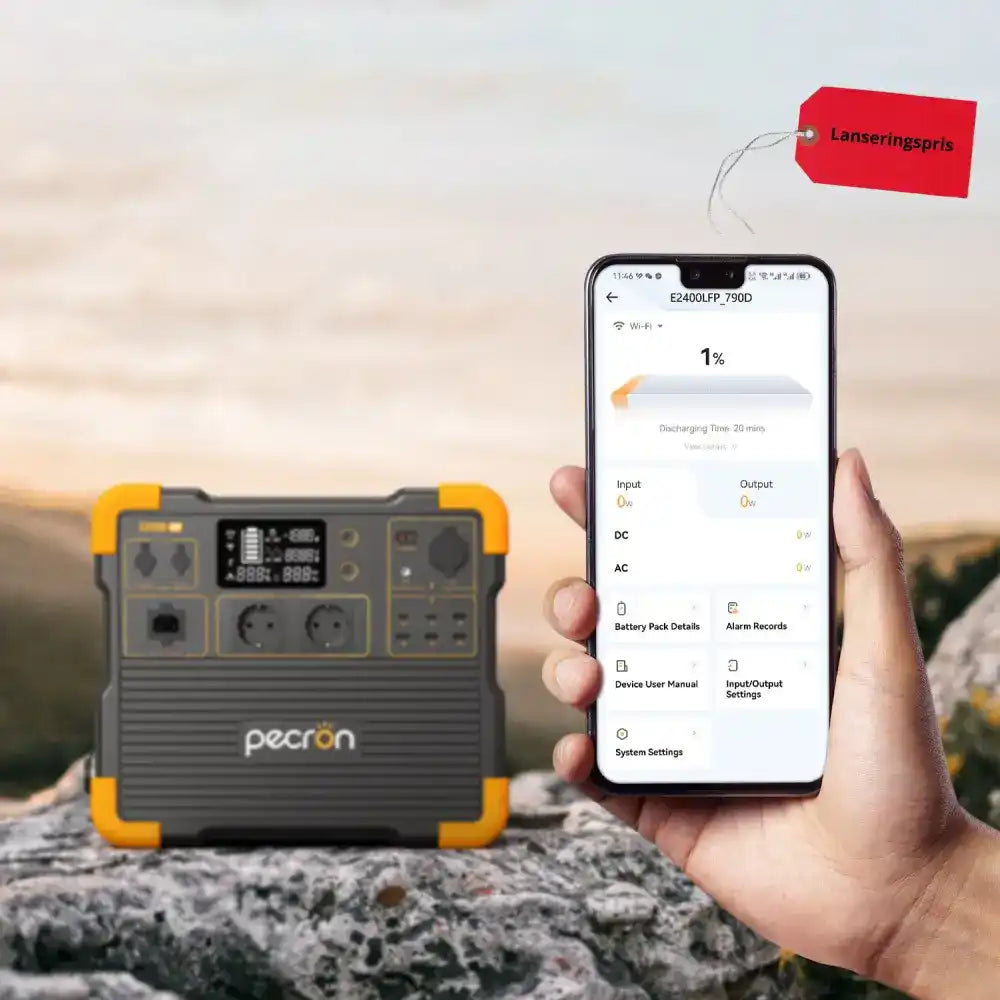 Bærbar strøm. Når som helst.  Hvor som helst.