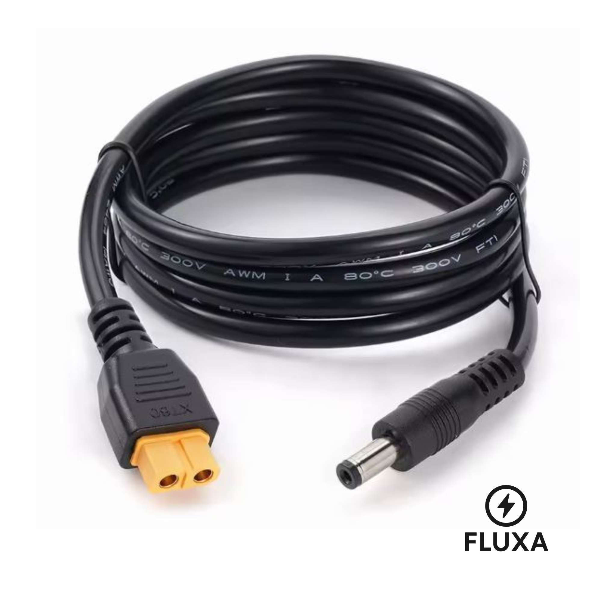 XT60 til DC5521 - 1,5m solcellekable for strømstasjon - PECRON.NO