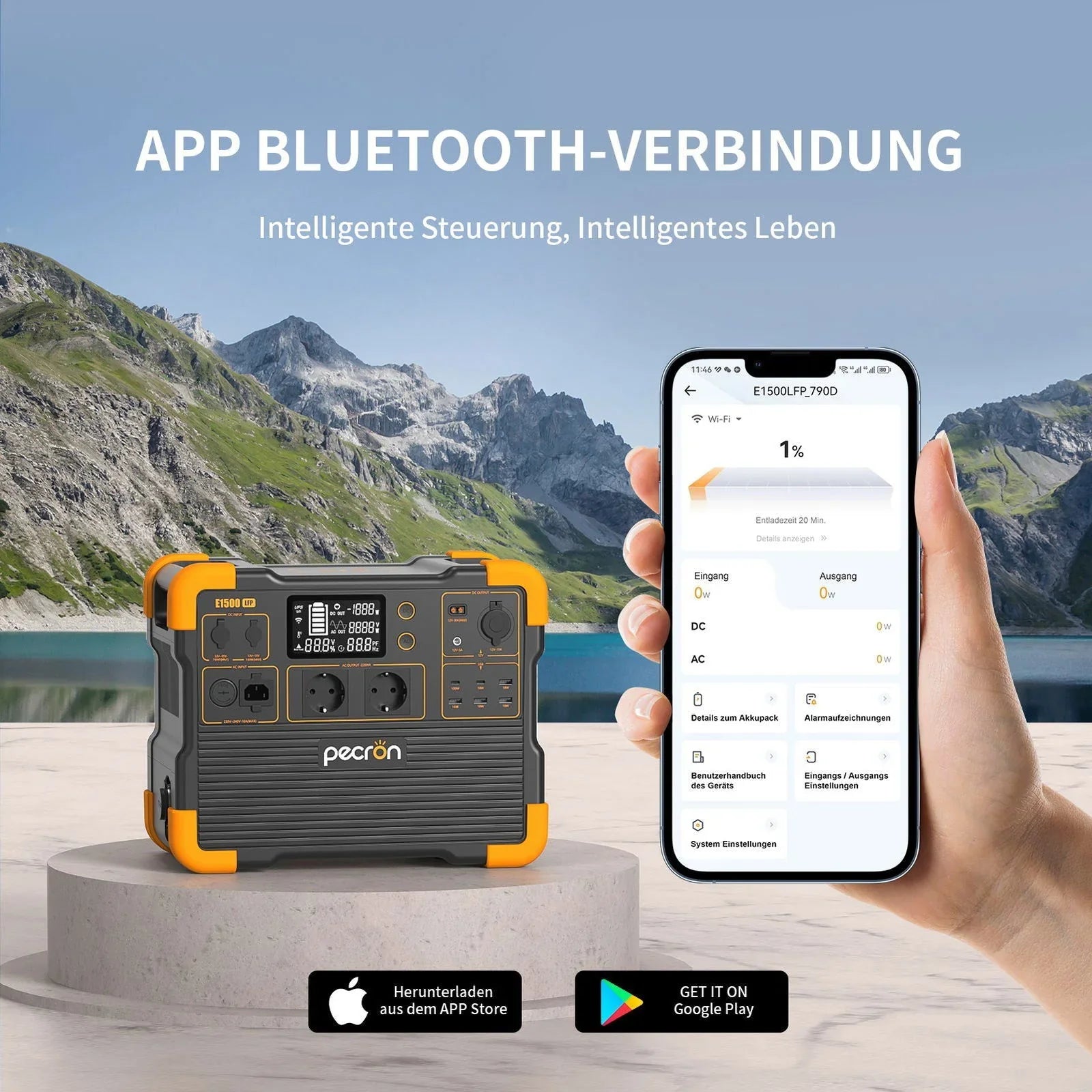 Pecron E1500LFP – Kraftig og smart strømstasjon for hytte camping og backup