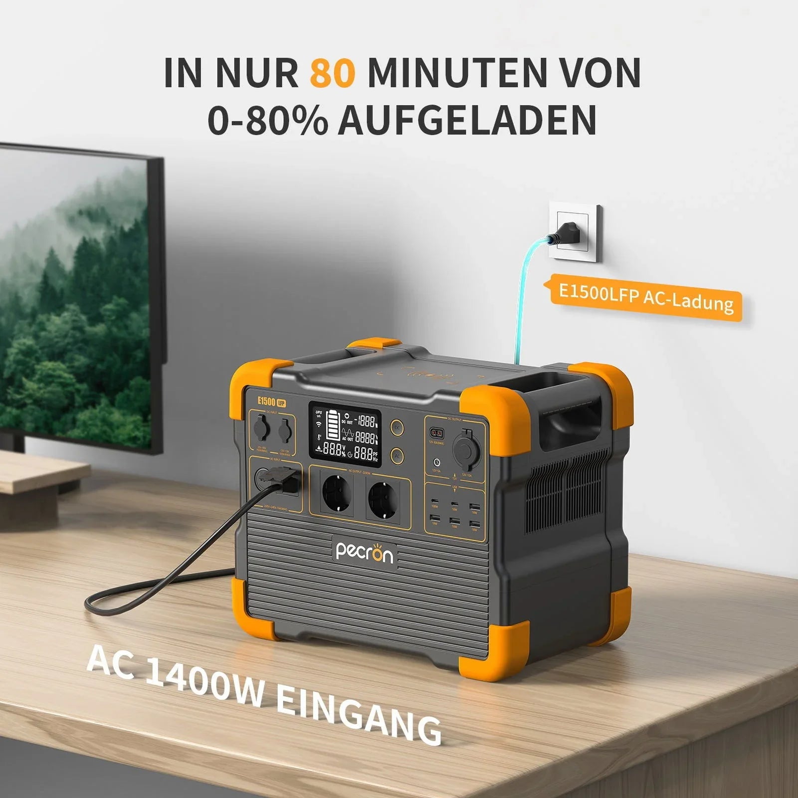 Pecron E1500LFP – Kraftig og smart strømstasjon for hytte camping og backup