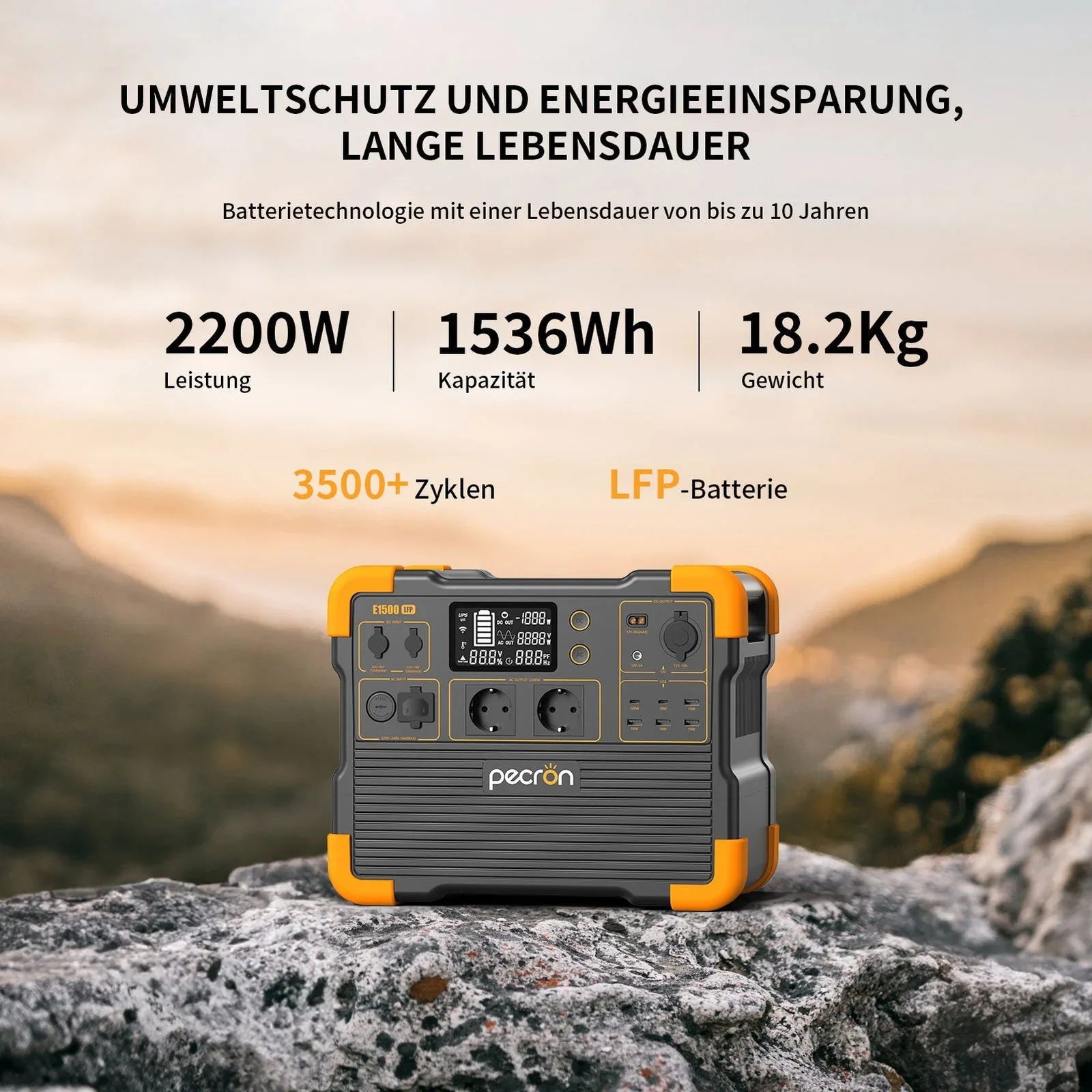 Pecron E1500LFP – Kraftig og smart strømstasjon for hytte camping og backup