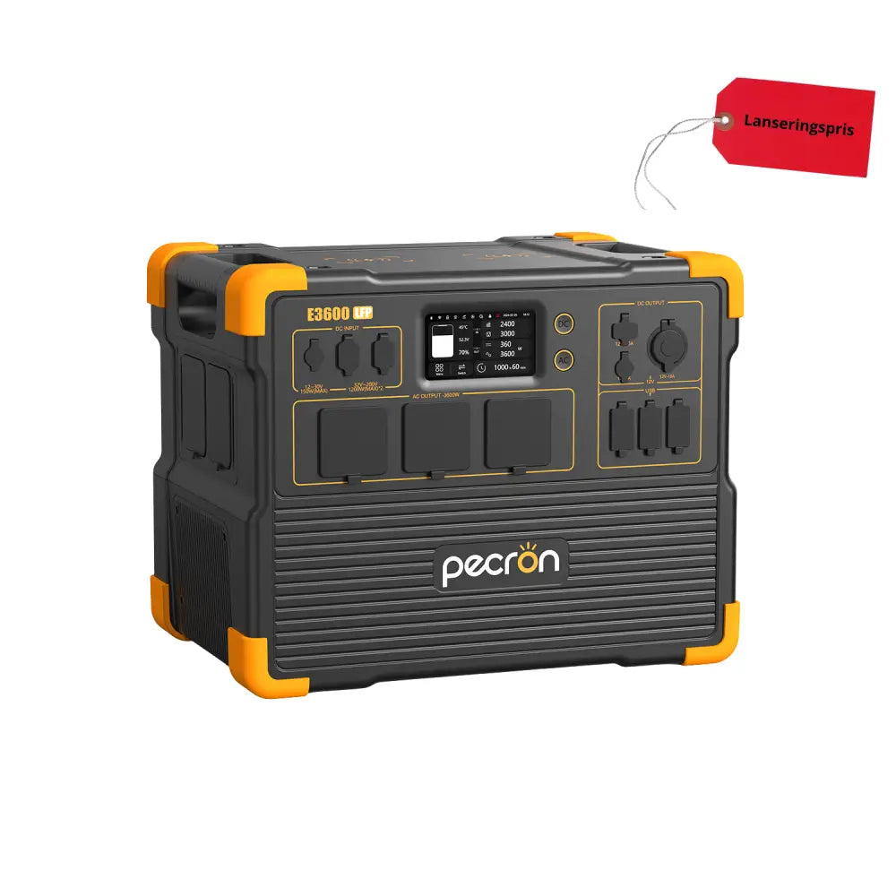 Pecron E3600LFP – Toppmodell for profesjonell og off grid strøm