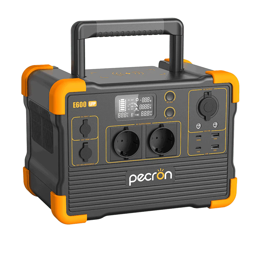 Pecron E600LFP – Kompakt kraftverk med god kapasitet - PECRON.NO