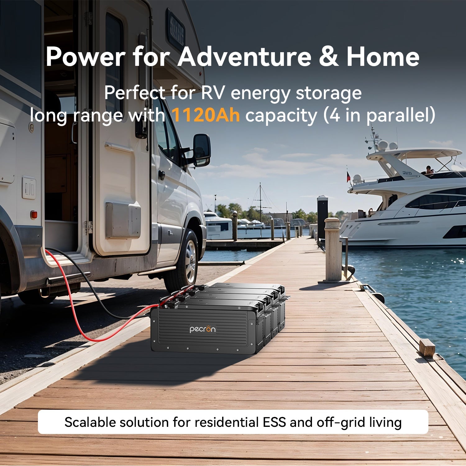 Pecron WB12200 – Kraftig 12v 200a LiFePO4-batteri med smartstyring IP65 og Victron-kompatibilitet