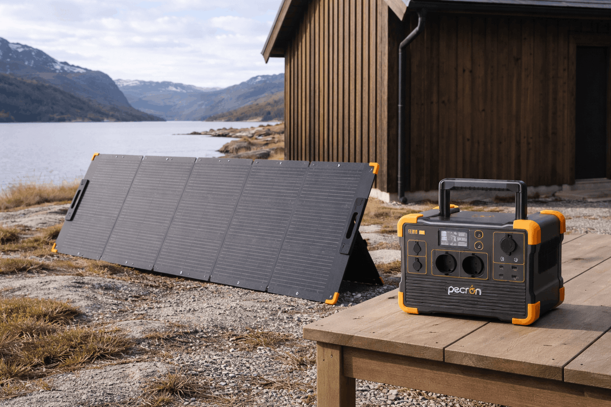Pecron PV200 ved naustet
